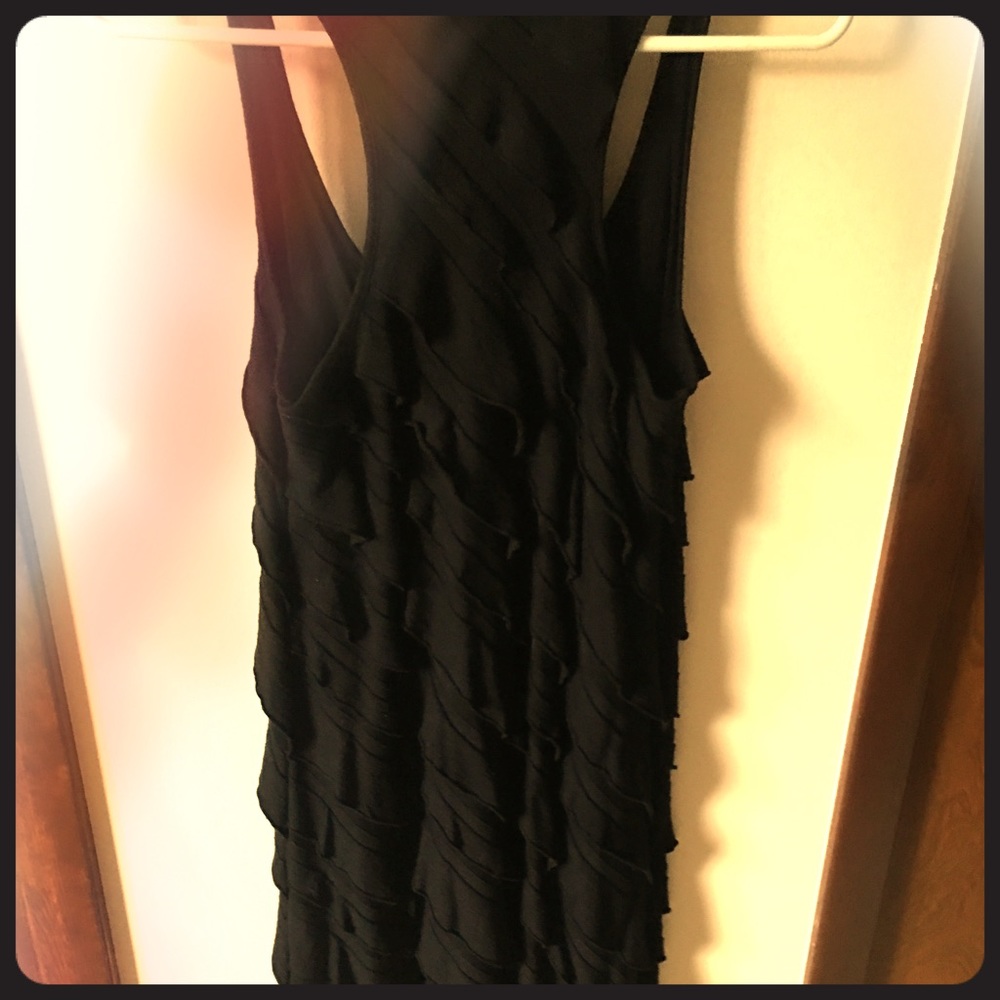 Racer back ruffle dress